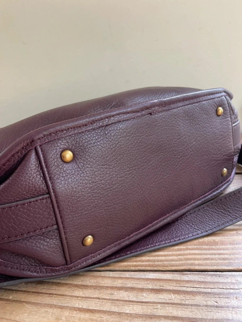 Aimee Kestenberg Fierce & Fab Leather Saddle Bag In Oxblood EUC